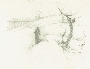 Константин Щъркелов, „Зима“, молив, хартия, ок. 1912 - 1913 г